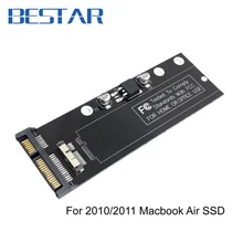 PCBA 12+6pin SSD HDD to SATA 22Pin Hard Disk Cartridge Drive for Apple 2010 2011 Macbook Air A1369 A1370 SSD
