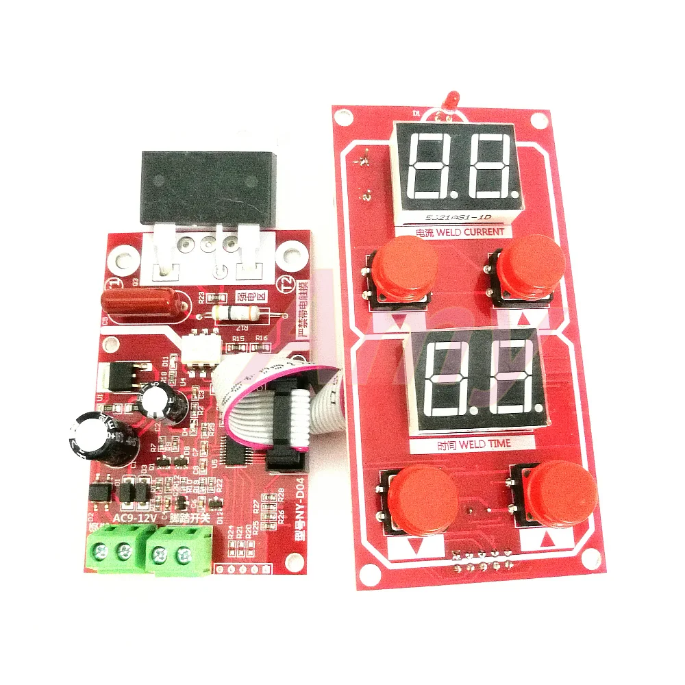 

NY-D04 100A DIY spot welder transformer controller Adjusting time and current Digital display