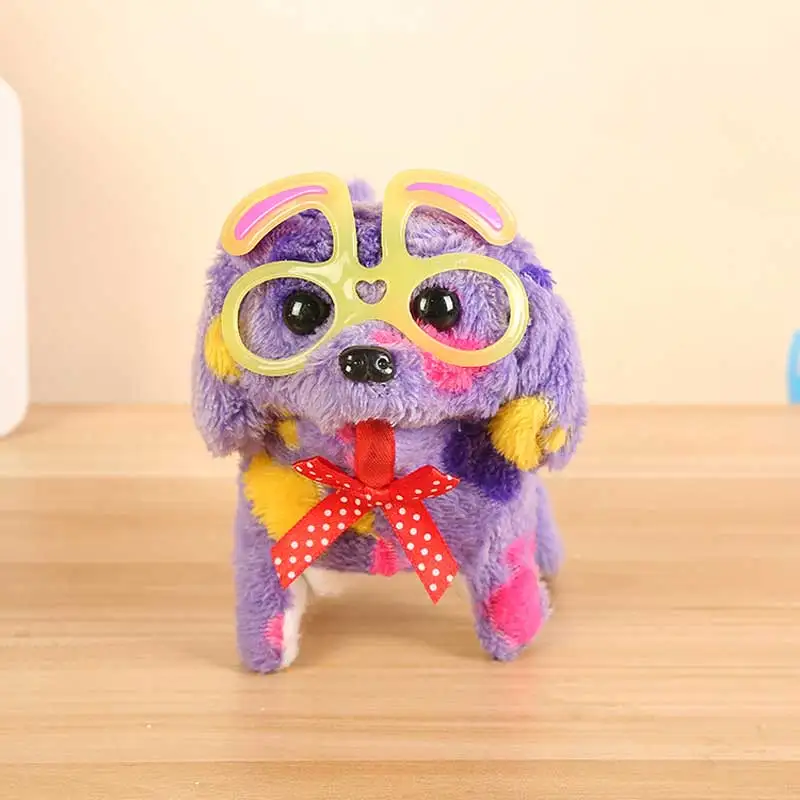 Walk Bark Puppy Электронные Домашние животные милый робот собака Электронная Собака Pet Детский подарок игрушечная плюшевая собака игрушки для детей подарки на день рождения