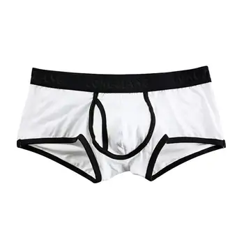

Fashion Men U Convex Briefs Breathable Mid Rise Underwear Soft Cotton Underpants