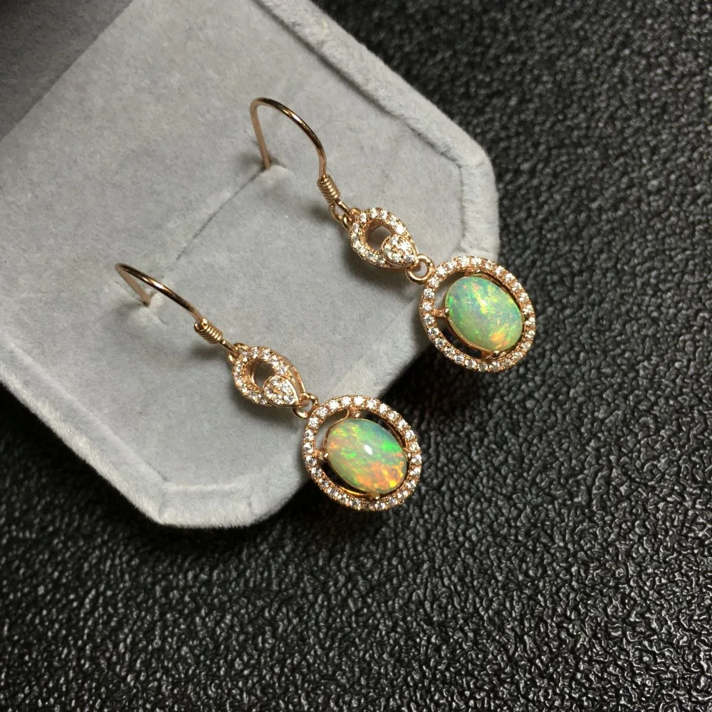 Aliexpress.com : Buy Natural Opal 6mm*8mm Gemstone Jewelry Rings, 925