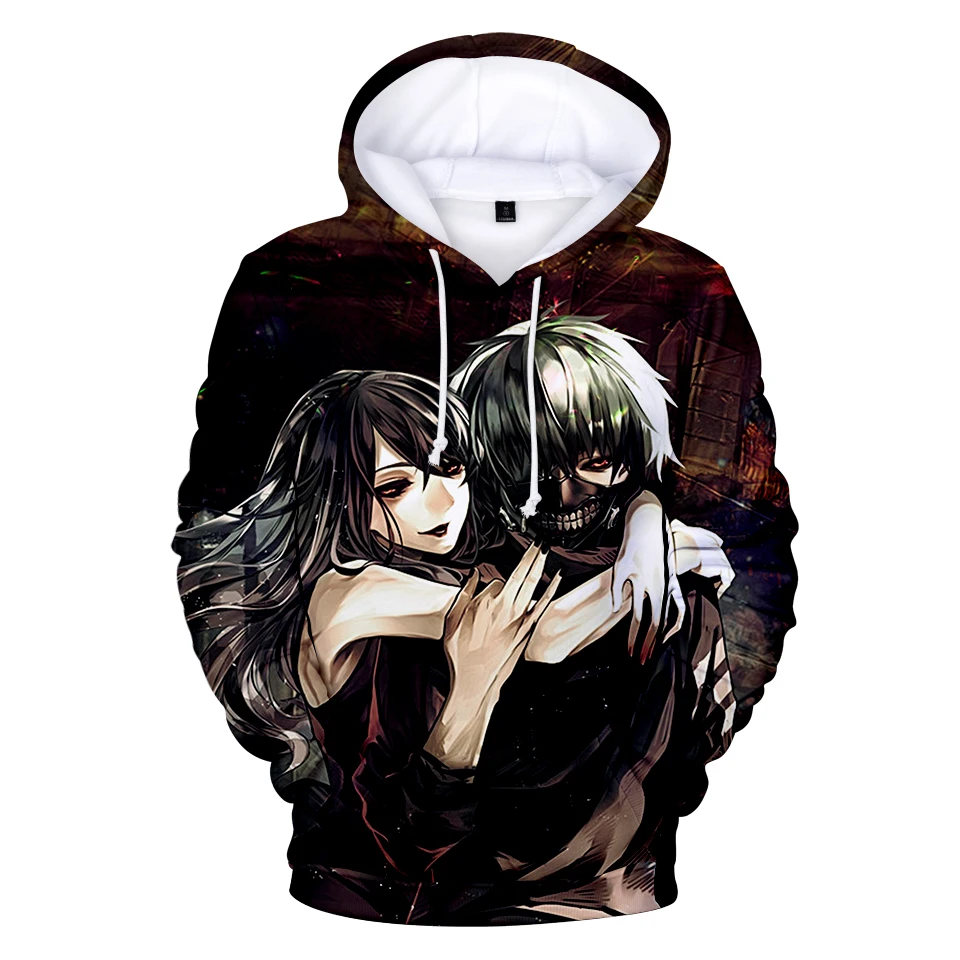 Классический Аниме Tokyo Ghoul 3d печатные мужские толстовки и Япония уличная хип хоп