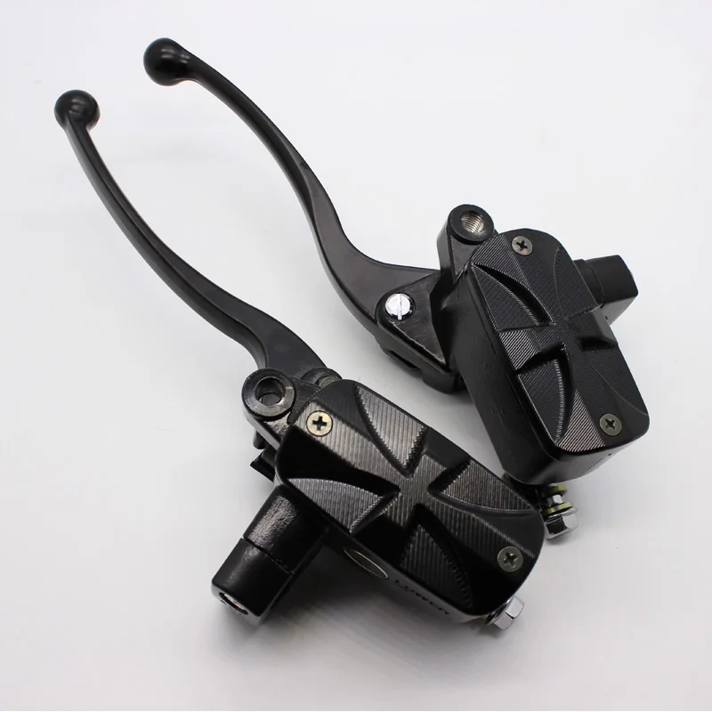 Arcade Universal 78 22mm Hydraulic Motorcycle Brake Master Cylinder Hydraulic Clutch Levers fluid Reservoir 14mm Piston