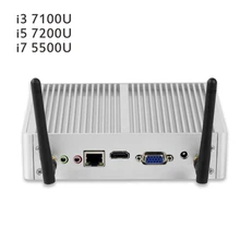 Mini PC Core i3 7100U i5 7200U 4K Windows 10 Mini Computer HD Graphics 620 minipc fanless windows pc WIFI HDMI USB 2.5 inch hdd