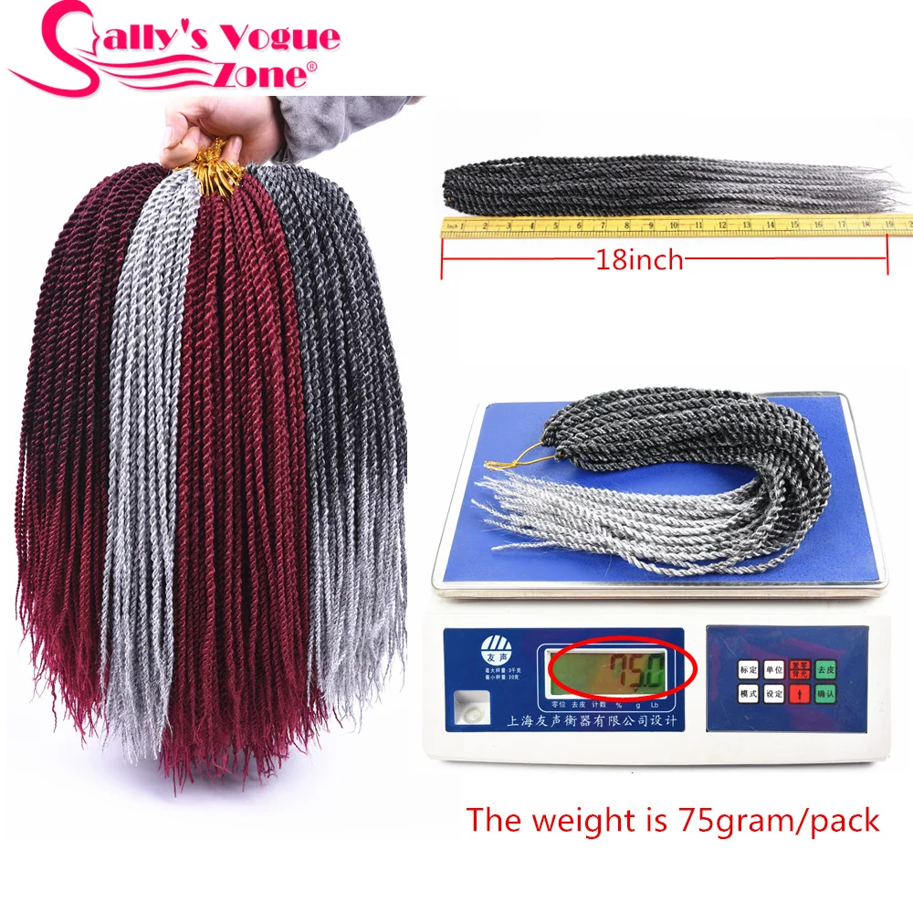 5 пачек/лот 30 прядей/упаковка Sallyhair Омбре плетеные волосы тонкие Сенегальские синтетические крючком скрученные косички волосы крючком косички