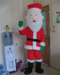 Взрослый Косплей Рождественский Санта-Клаус Костюм талисмана Рождественский отец вечеринка костюм