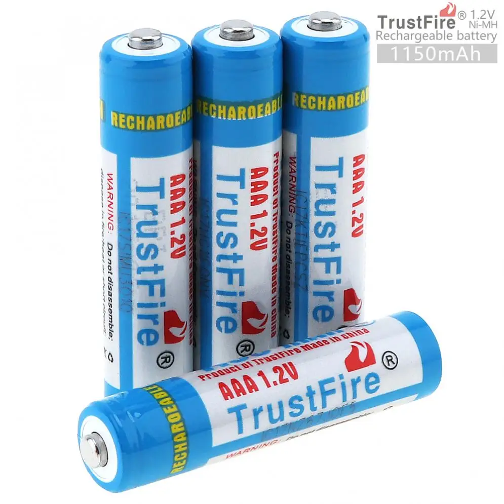 

10set/lot TrustFire 1.2V 1150mAh AAA Ni-MH Battery Rechargeable Batteries with Low Self-discharge+ Portable Battery Box,4pcs/set