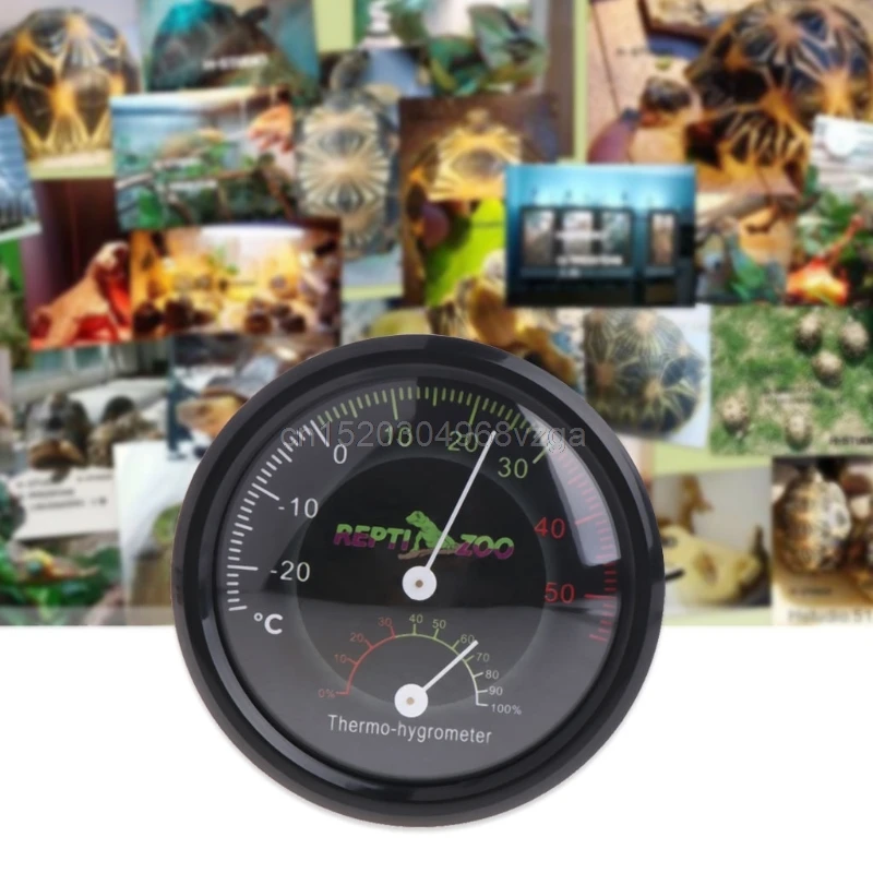 

Reptile Tortoise Vivarium Terrarium Thermometer Thermo-hygrometer Humidity Gauge #H028# Drop shipping