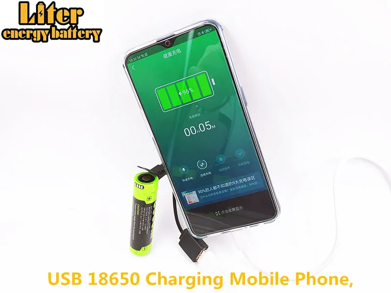

18650 USB 3.7V 3500mAh Li-ion USB Rechargeable Battery DC-Charging Input and output cellphone powerbank
