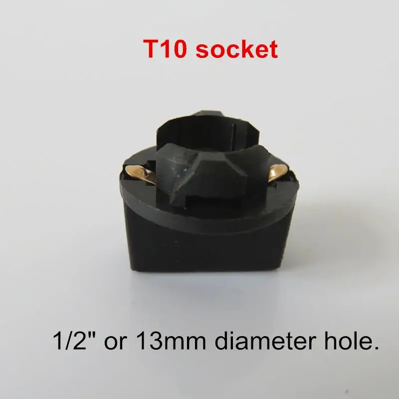 Painel de Instrumentos Bloqueio da Lâmpada Wljh - 2 & t5 3 8 Soquete W5w Torção Traço Plug Cunha Bases 100x Luz T10 1 2 Automóveis e motos