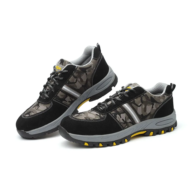 

AC13002 Work Safety Shoes For Men Breathable Mesh Steel Toe Casual Shoes Safety Shoes Air-permeable Smash Safety Boots Lightweig