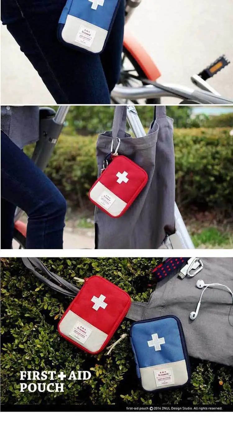 1 шт., портативный набор для первой помощи для путешествий, сумка для хранения лекарств, маленькая домашняя медицинская коробка, сумка для экстренного выживания, чехол для таблеток S/L