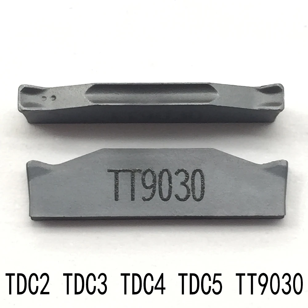 

10pcs TDC2 TDC3 TDC4 TT9030 2mm 3mm 4mm carbide insert double head cutting blade slotted blade CNC lathe cutting tool lathe