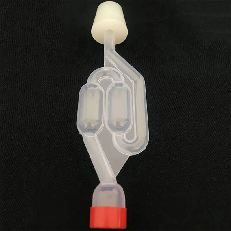 Винное пиво Airlock Bubble Grommet односторонний выпускной клапан заварочный обратный клапан прозрачные аксессуары для вина со стоппером и крышкой