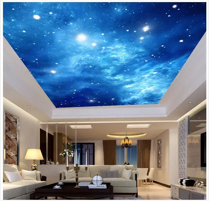 Us 1021 54 Di Scontopersonalizzato 3d Carta Da Parati 3d Soffitto Murales Carta Da Parati Atmosferica Nebulosa Affreschi Del Soffitto Sulla Via