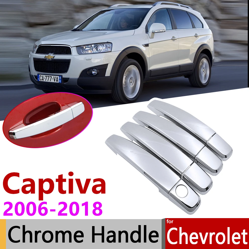 Для Chevrolet Holden Captiva Daewoo Winstorm 2006~ хромированные дверные ручки, автомобильные аксессуары, наклейки, набор отделки 2008 2013