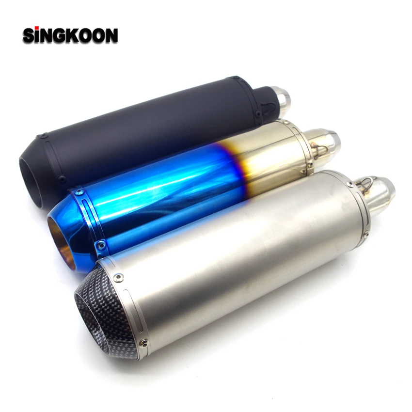 

2019 The Newest 51mm Universal motorcycle exhaust muffler Pipe escape moto FOR Honda Kawasaki Suzuki Yamaha Bajaj Ducati Benelli