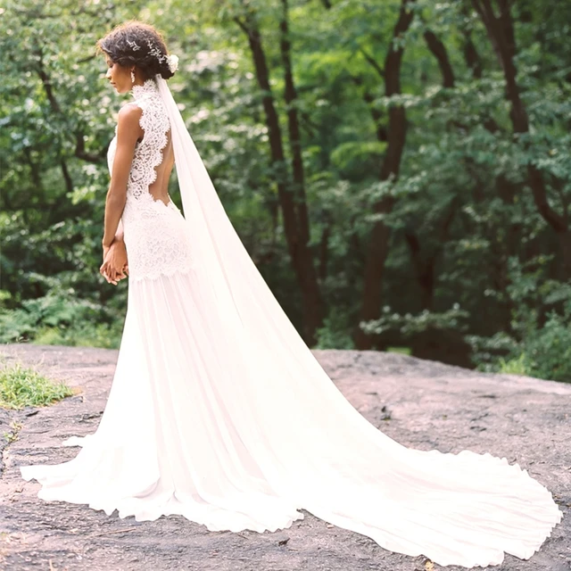 Elegant High Neck Lace Bohemian Country Wedding Dresses 2016 Open Elegant High Neck Lace Bohemian Country Wedding Dresses 2016 Open Back Boho Beach Bride Dress