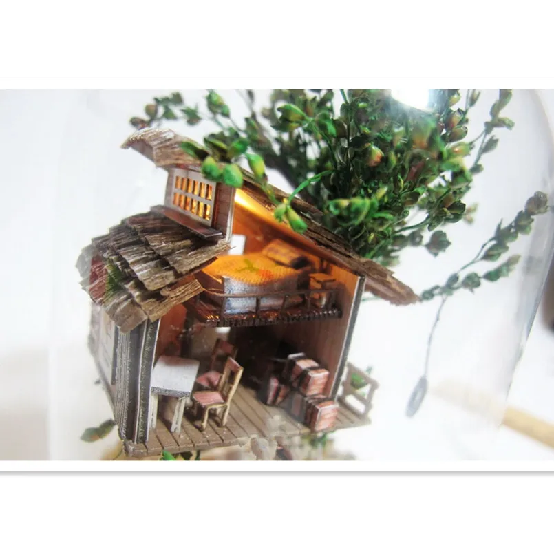 wooden treehouse dollhouse