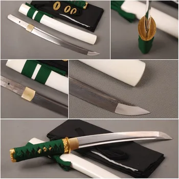 

Fully Handmade Folded Steel Japanese Tanto Full Tang Samurai Sword Sharp Knife Magnificent Metal Home Decoration