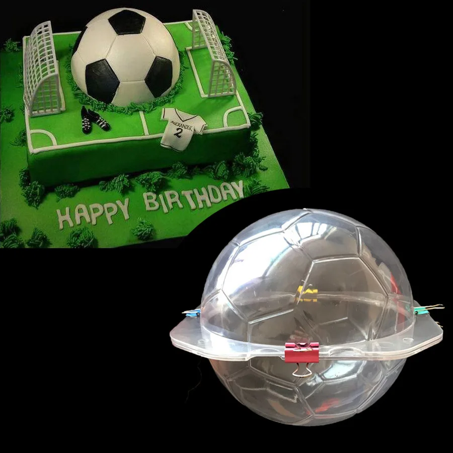 NEW 3D Football Soccer Chocolate Mold Candy SugarPaste Molds Cake Decorating Tools for Home Baking Cake Mold Kitchen Accessories
