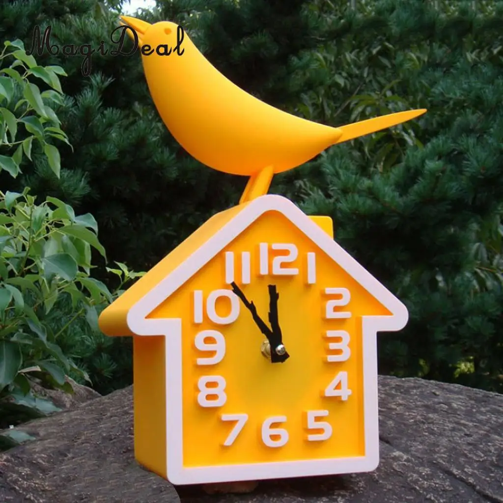 

HOME DECOR BIRD HOUSE WALL CLOCK TIME WATCH QUARTZ ANALOGUE AA BATTERY POWER KICHEN DINING BATHROOM DECORATIVE CLOCK