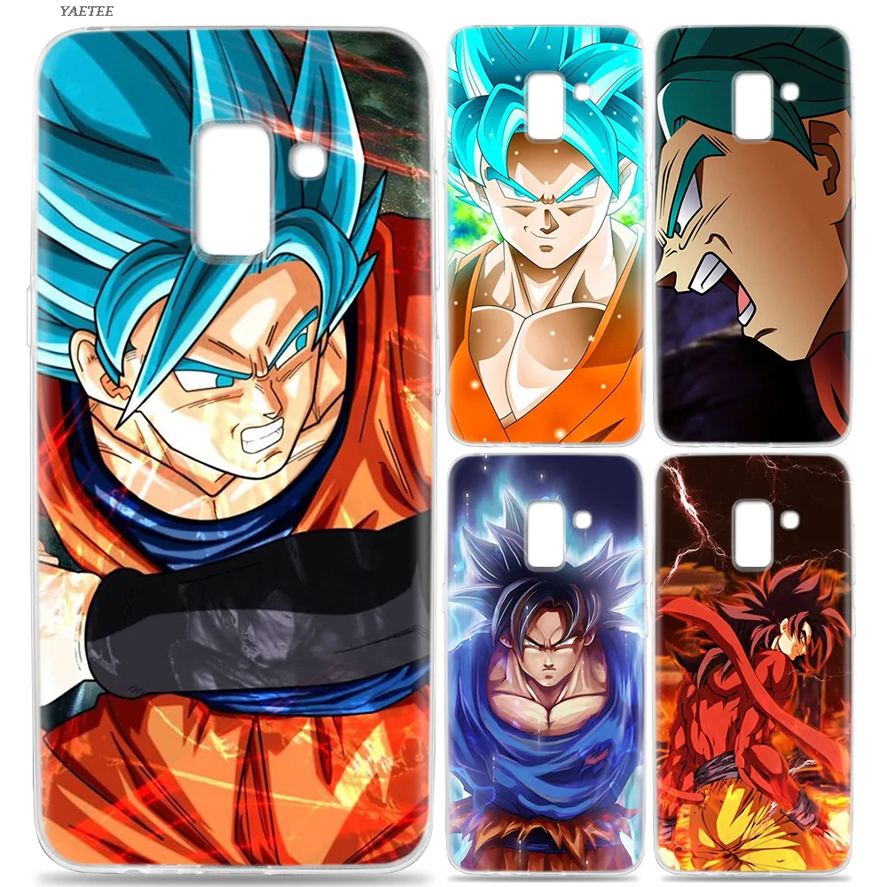 

Offical Original Painted Soft TPU Case For Samsung Galaxy J4 J6 Plus J3 J5 J7 J8 J2 Pro 2018 2016 Cover Dragon Ball Son Goku
