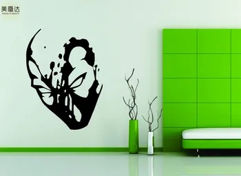 

Wall Decor Vinyl Sticker Decal Deadpool Anti Super Hero Comics Mask
