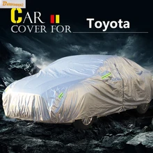 Buildreamen2 Protección Cubierta Del Coche Sol Lluvia Nieve Cubierta Impermeable Para los Toyota Camry Crown Land Cruiser Avensis Mark X Fortuner