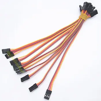 

10 x 15cm male to male Servo Extension Extend Lead 22AWG Wire cable