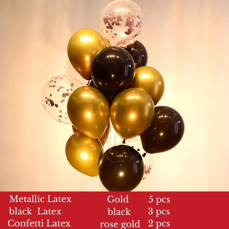 metallic 4 +black 3+confetti 2
