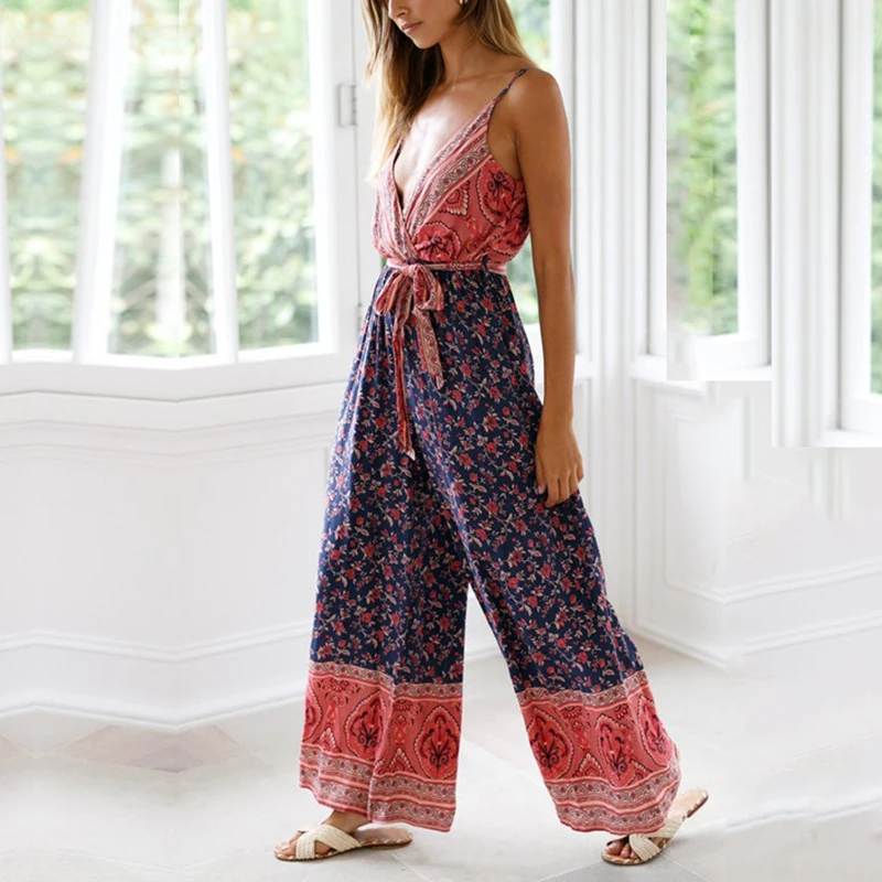 Women-Flora-Printed-Plunge-V-neck-Spaghetti-Strap-Wrap-Belt-Bohemian-Jumpsuits-Loose-Casual-Summer-Beach (1)