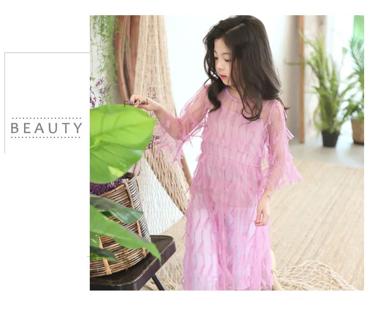 mesh see-through dress evening party kids teen clothes maxi long mesh 2018 summer dress for girls flare sleeve princess dresses 4 5 6 7 8 9 10 11 12 13 14 15 16 17  years little big girl party dress birthday dress girls dresses for party  (1 (14)