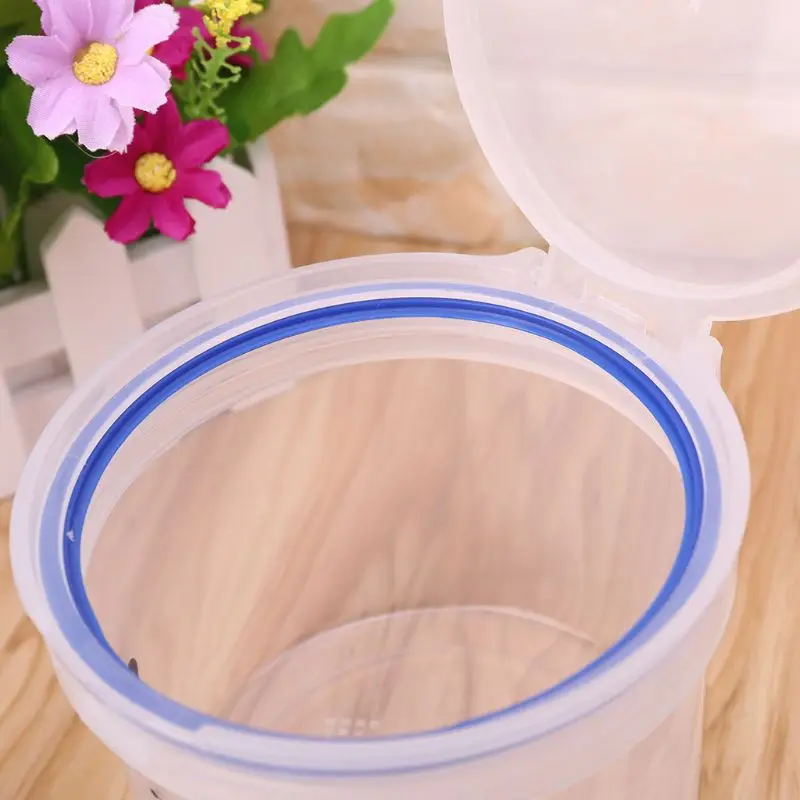 

Airtight Plastic Kitchen Food Container Seal Pot Cereal Grain Bean Rice Storage Snacks Box Canister Jar 760ml/1150ml/1500ml