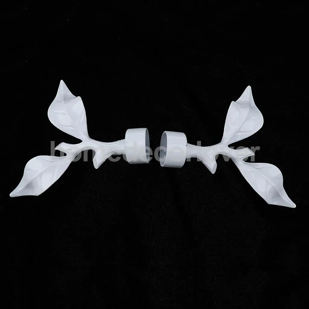 2PCS Window Curtain Drapery Rod/Pole End Cap Rod Head Cap for Curtain Poles with 28mm Inner Dia	