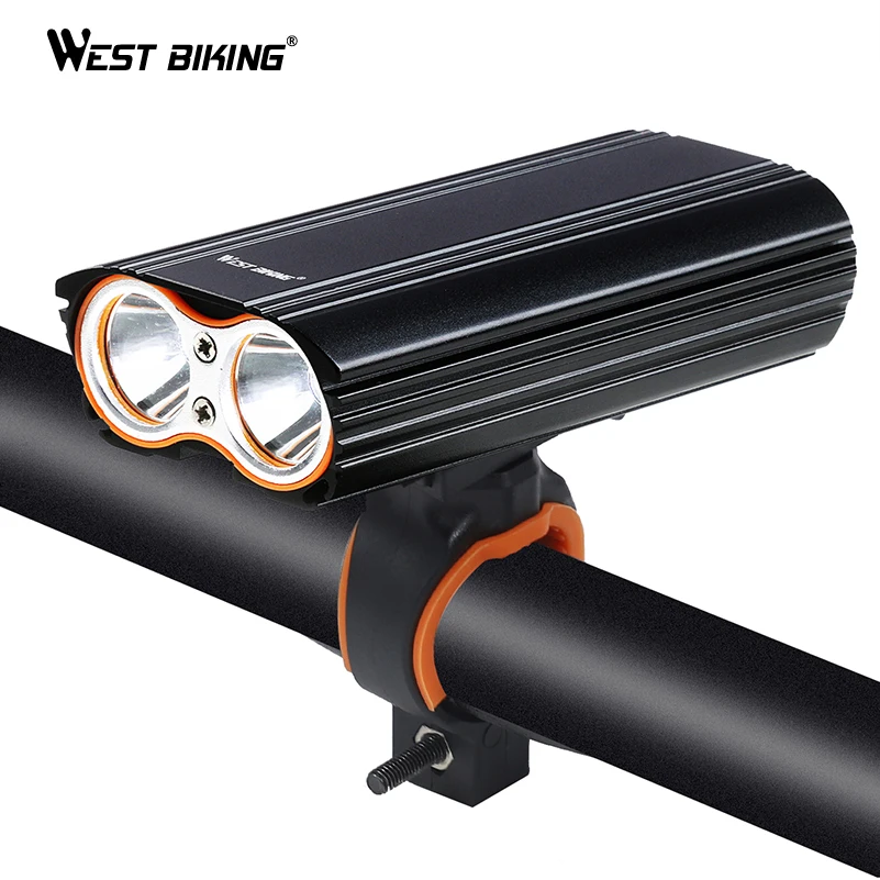 Sale WEST BIKING MAX 2000LM Bike Light 2 XML-T6 LED Headlight Built-in 6000mAh Rechargeable Battery + 2 Handlebar Mount Bicycle Light 2 Sale WEST BIKING MAX 2000LM Bike Light 2 XML-T6 LED Headlight Built-in 6000mAh Rechargeable Battery + 2 Handlebar Mount Bicycle Light 2