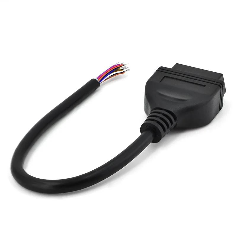30 см OBD2 16Pin Женский Удлинительный кабель открытие автомобильный диагностический