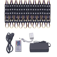 RGB 5050 Светодиодный модуль литья под давлением DC12V 3 светодиодный водонепроницаемый супер яркий рекламный светящиеся Подвески Световые модули лампы