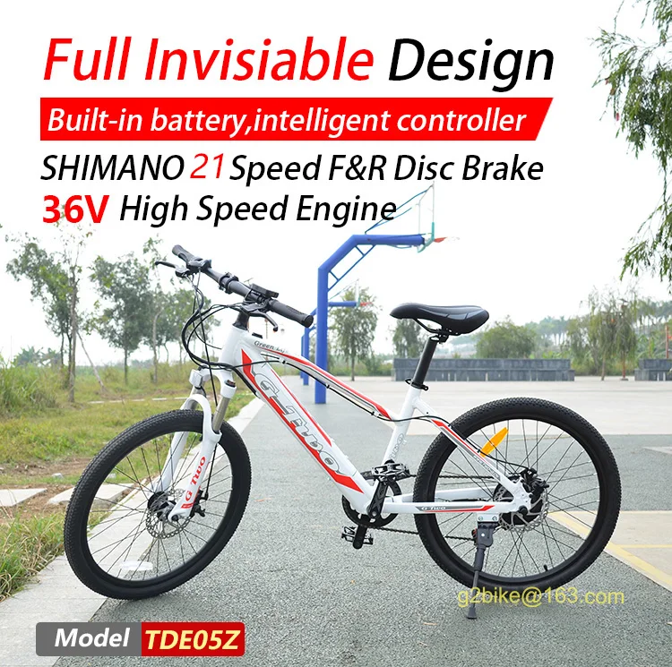 G Две 24 дюйма 21 Скорость Электрический велосипед мощный литий Батарея 250W 36V10. 5AH, фара для электровелосипеда в электрический MTB Детский Электрический велосипед ЖК-дисплей компьютер
