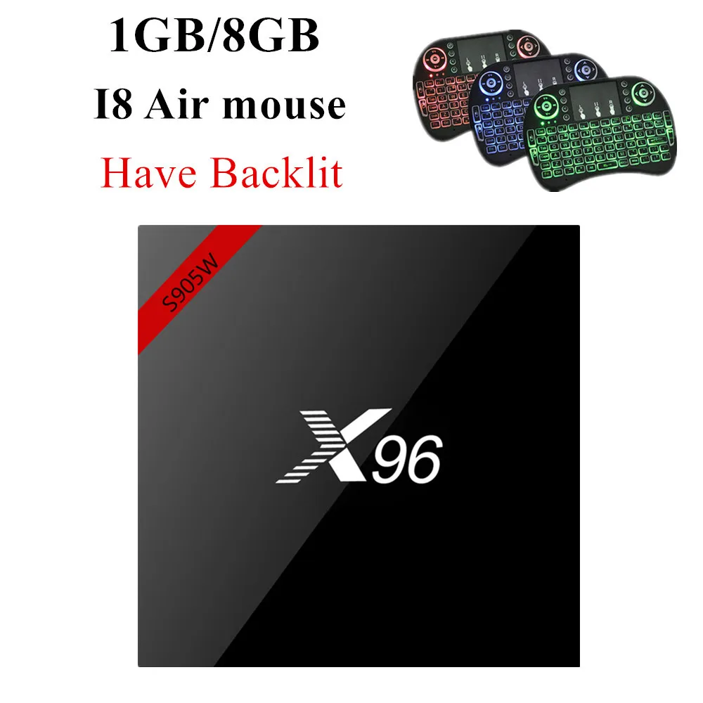 1 8GB I8 Have Light ТВ-приставка X96w, WiFi, android 7,1, 1 ГБ, 8 ГБ, Amlogic, 2 ГБ, 16 ГБ, S905W, ТВ-приставка, четырехъядерный, WiFi, X96mini, медиаплеер, смарт-приставка x96 - Цвет: 1 8GB I8 Have Light