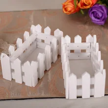 16 см белого цвета из натурального дерева ваза в виде забора органайзер для хранения ремесло для искусственный цветок для свадьбы Рождества дома и сада