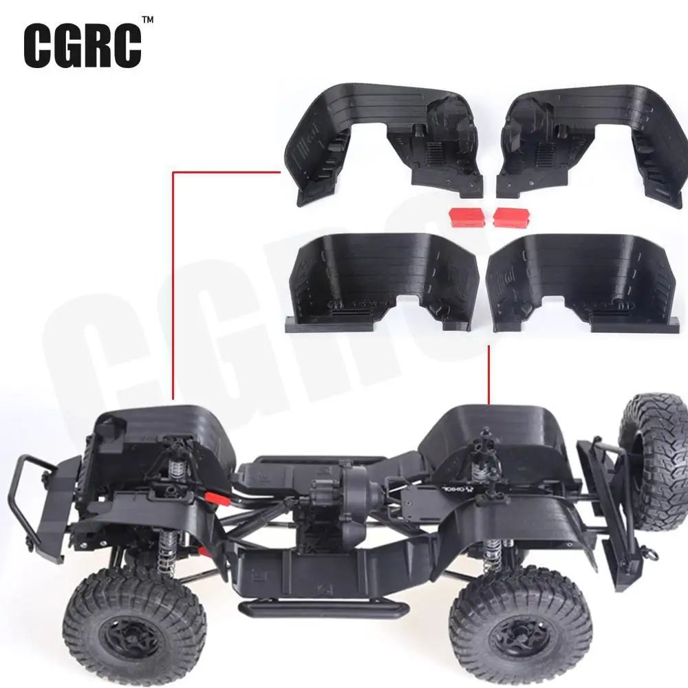 

Front And Rear Mudguards Fender For 1/10 RC Crawler Car Axial Scx10 90027 90028 90035
