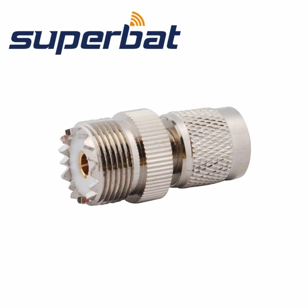 Superbat РЧ коаксиальный TNC-UHF адаптер штекер TNC штекер для UHF SO-239 прямой разъем типа "Джек"