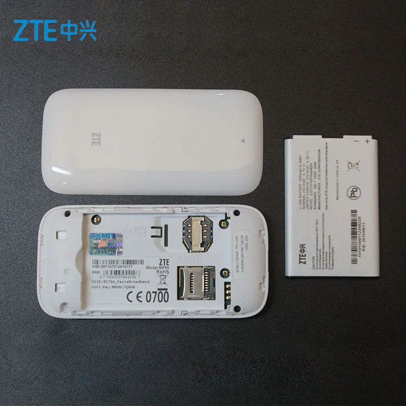 Zte MF65 3g SIM карта мини беспроводной портативный Wifi маршрутизатор 21,6 Мбит/с точка доступа поддержка 3g uter