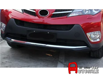 

SHINY ABS Chrome Front Bumper Protector Guard Skid Cover Trim For TOYOTA RAV4 2013 2014 2015