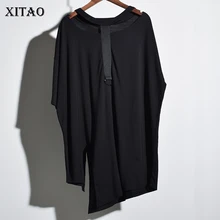 [XITAO] Европа, новая летняя мода, женские футболки с полым рукавом, женские одноцветные пуловеры с круглым вырезом, футболки KZH149