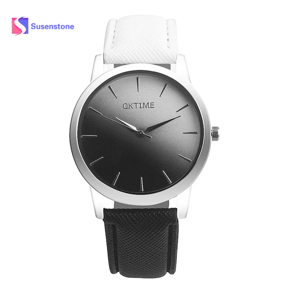 New Retro Style Rainbow Design Lover's Watch Soft Solid Trend Leather Band Analog Ladies Fashion Casual Alloy Quartz Wrist Watch New Retro Style Rainbow Design Lover's Watch Soft Solid Trend Leather Band Analog Ladies Fashion Casual Alloy Quartz Wrist Watch
