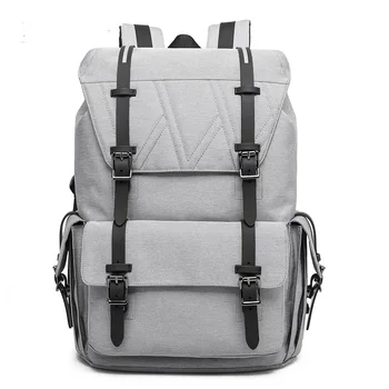 

2233 New Fashion Shoulder Bag Large backpack Student Travel Computer Bag Waterproof Safety Reflection Nylon Backpack