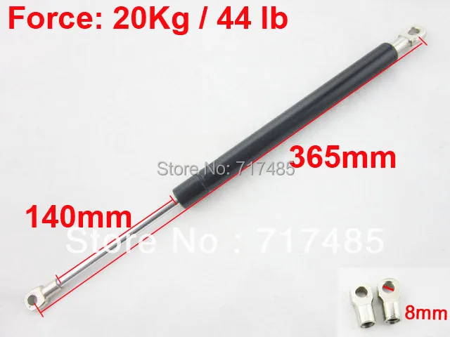 

20Kg / 44 lb Force Gas Spring 140mm Stroke Ball Gas Strut Shock Spring Lift Prop for Automotive