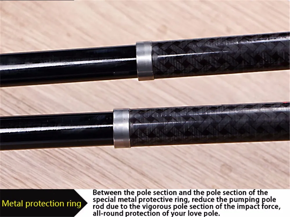 Лучшее качество удочка ультра-короткие палки сверхжесткие 1,8-4,5 метров телескопическая удочка углеродистая металлическая защитная r